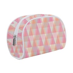 Pattern Triangle Pink Make Up Case (small) by nateshop