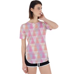 Pattern Triangle Pink Perpetual Short Sleeve T-Shirt