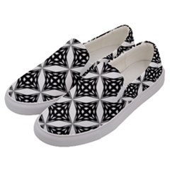 Pattern-black Men s Canvas Slip Ons by nateshop