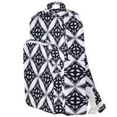 Pattern-black Double Compartment Backpack