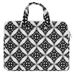 Pattern-black Macbook Pro 16  Double Pocket Laptop Bag  by nateshop