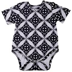 Pattern-black Baby Short Sleeve Onesie Bodysuit by nateshop