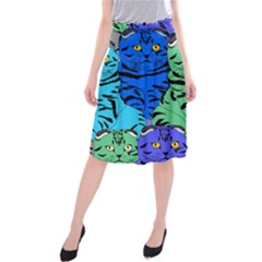 Pattern-cat Midi Beach Skirt by nateshop