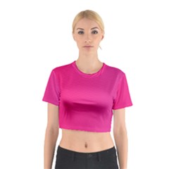 Pattern-pink Cotton Crop Top by nateshop