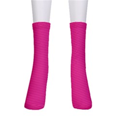 Pattern-pink Crew Socks