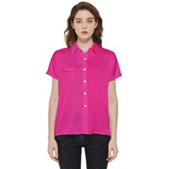 Pattern-pink Short Sleeve Pocket Shirt