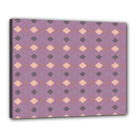 Pattern-puple Box Canvas 20  X 16  (stretched) by nateshop