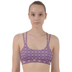 Pattern-puple Box Line Them Up Sports Bra