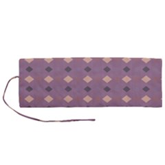 Pattern-puple Box Roll Up Canvas Pencil Holder (m) by nateshop