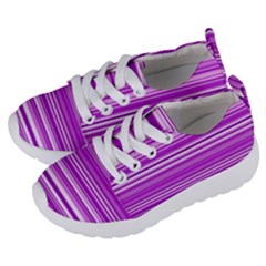 Pattern-purple Lines Kids  Lightweight Sports Shoes by nateshop