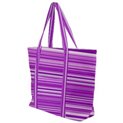 Pattern-purple Lines Zip Up Canvas Bag by nateshop