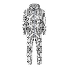 Pattern-white Hooded Jumpsuit (kids)