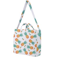 Pineapple Square Shoulder Tote Bag by nateshop