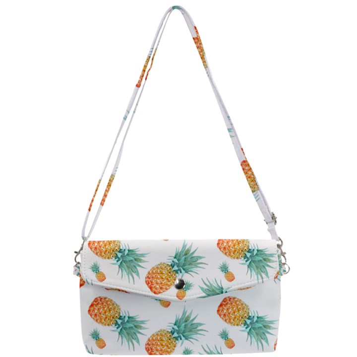 Pineapple Removable Strap Clutch Bag