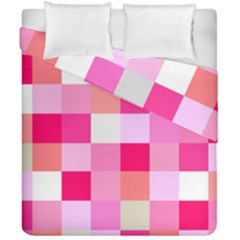 Pink Box Duvet Cover Double Side (california King Size) by nateshop