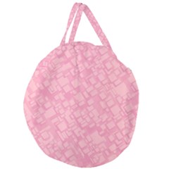Pink Giant Round Zipper Tote by nateshop