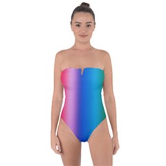 Proud Tie Back One Piece Swimsuit by nateshop