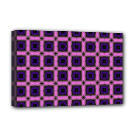 Seamless-box Puple Deluxe Canvas 18  x 12  (Stretched)