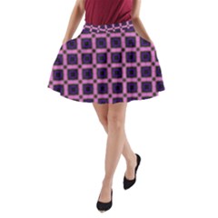 Seamless-box Puple A-line Pocket Skirt by nateshop
