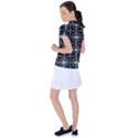 Seamless-pattern Black Women s Polo Tee View2