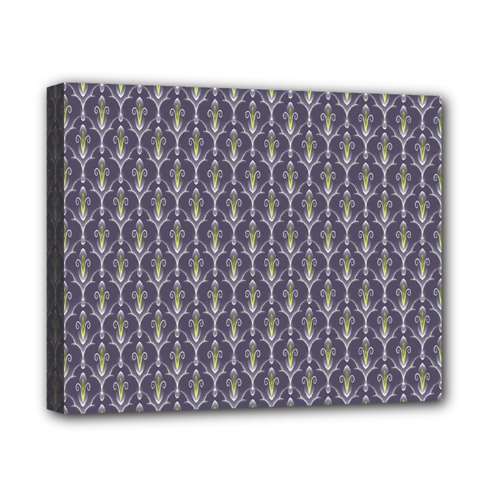 Seamless-pattern Gray Canvas 10  x 8  (Stretched)