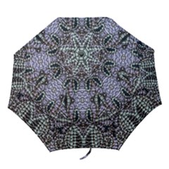 Abstract Kaleido Folding Umbrellas by kaleidomarblingart