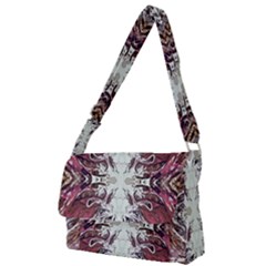 Pink on gold symmetry Full Print Messenger Bag (S)