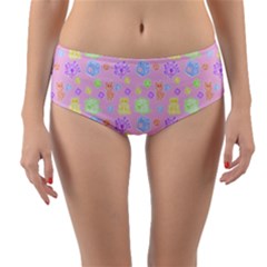 Dungeons And Cuties Reversible Mid-waist Bikini Bottoms by thePastelAbomination