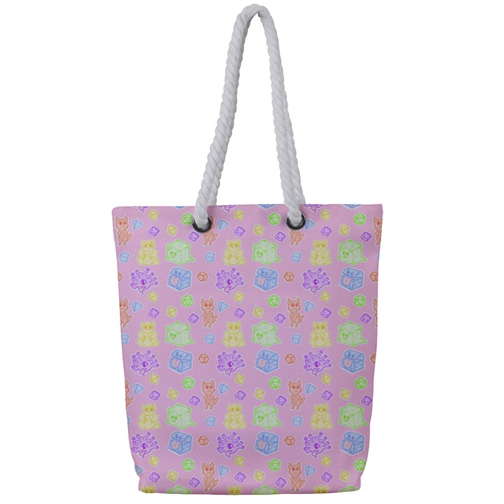 Dungeons and Cuties Full Print Rope Handle Tote (Small)