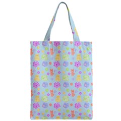 Dungeons And Cuties In Blue Zipper Classic Tote Bag