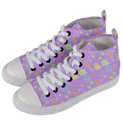 Dungeons And Cuties Women s Mid-top Canvas Sneakers by thePastelAbomination