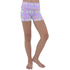 Dungeons And Cuties Kids  Lightweight Velour Yoga Shorts by thePastelAbomination