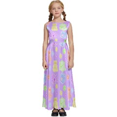 Dungeons and Cuties Kids  Satin Sleeveless Maxi Dress