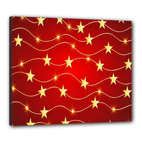 Background Christmas Decoration Holiday Xmas Shiny Canvas 24  X 20  (stretched)