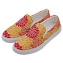 Background Colorful Floral Men s Canvas Slip Ons View2