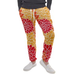 Background Colorful Floral Men s Jogger Sweatpants by artworkshop