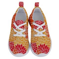 Background Colorful Floral Running Shoes by artworkshop