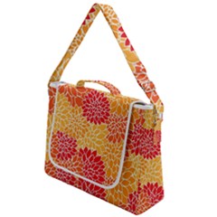 Background Colorful Floral Box Up Messenger Bag by artworkshop