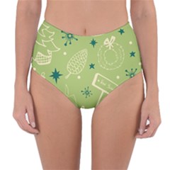 Angel Artwork Ball Christmas  Reversible High-waist Bikini Bottoms by artworkshop