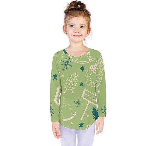 Angel Artwork Ball Christmas  Kids  Long Sleeve Tee by artworkshop