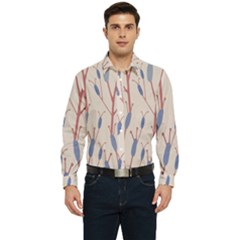 Floral Branches Plant Drawing Men s Long Sleeve  Shirt by artworkshop