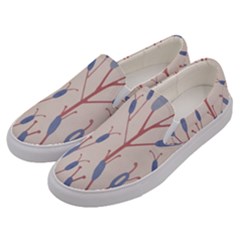 Floral Branches Plant Drawing Men s Canvas Slip Ons by artworkshop