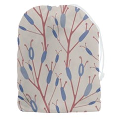 Floral Branches Plant Drawing Drawstring Pouch (3xl) by artworkshop
