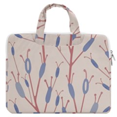 Floral Branches Plant Drawing Macbook Pro 13  Double Pocket Laptop Bag by artworkshop