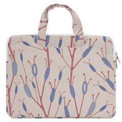 Floral Branches Plant Drawing Macbook Pro 16  Double Pocket Laptop Bag  by artworkshop