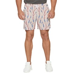 Floral Branches Plant Drawing Men s Runner Shorts by artworkshop