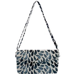 Abstract Flower Petals Removable Strap Clutch Bag by artworkshop