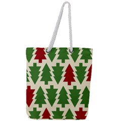  Christmas Trees Holiday Full Print Rope Handle Tote (large) by artworkshop