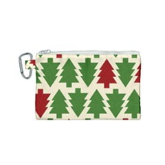  Christmas Trees Holiday Canvas Cosmetic Bag (small) by artworkshop