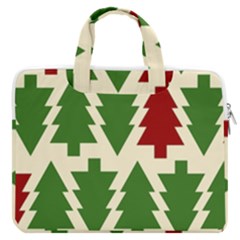  Christmas Trees Holiday Macbook Pro 13  Double Pocket Laptop Bag by artworkshop